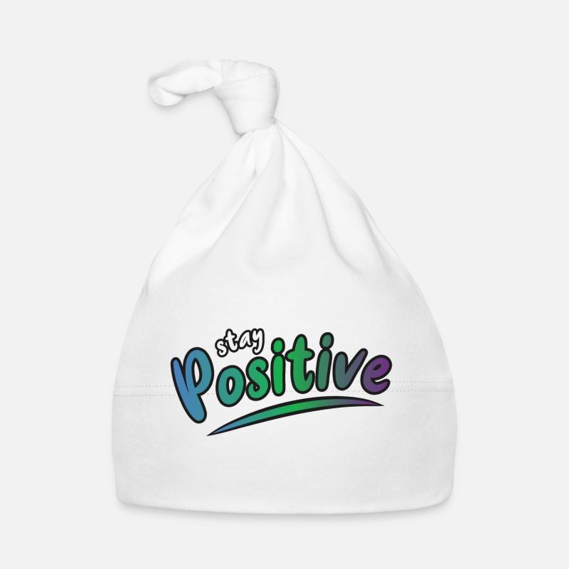 Restez positif Bonnet bio Bébé