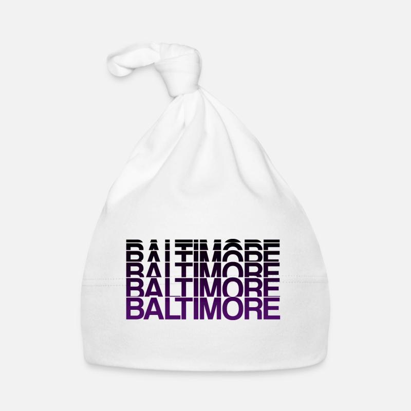 Baltimore Violett Gradient Stil Baby Bio-Mütze