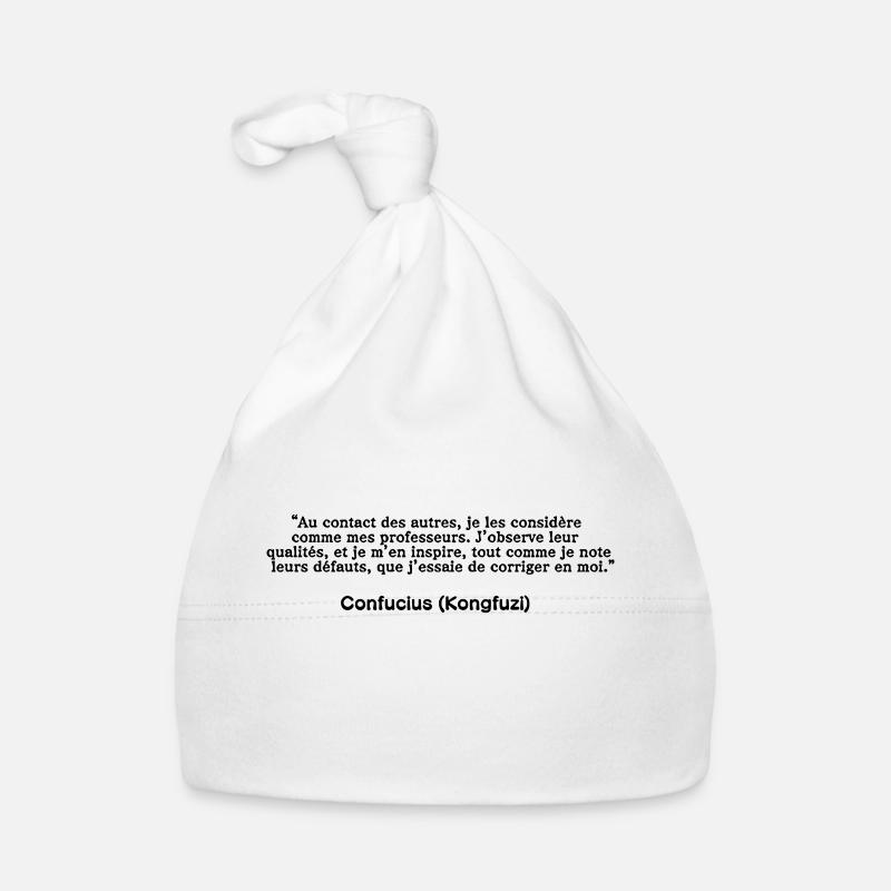 Confucius Bonnet bio Bébé