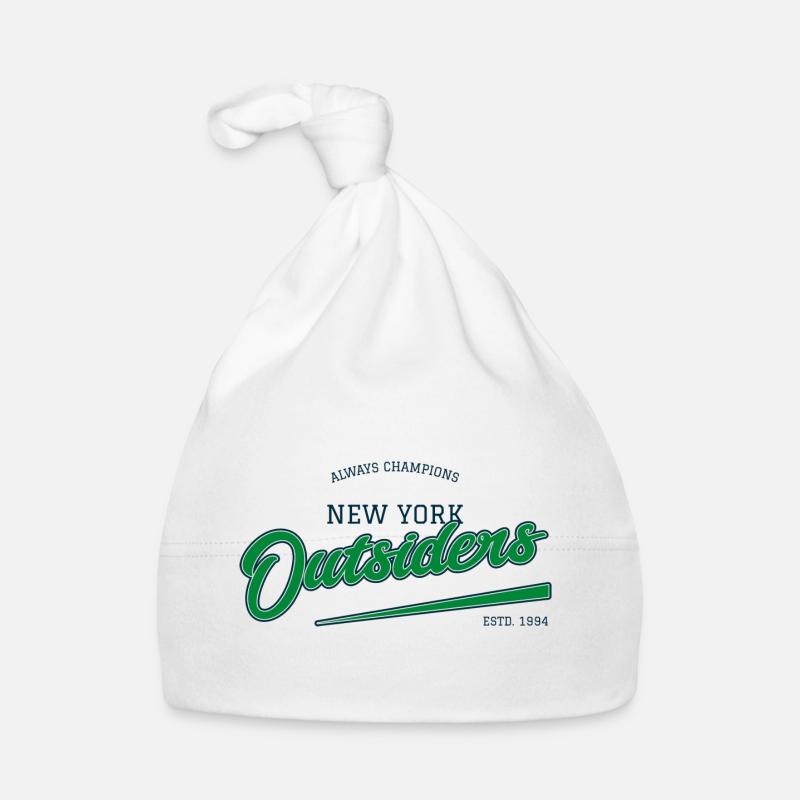 New York Outsiders Vintage Script Baby Bio-Mütze