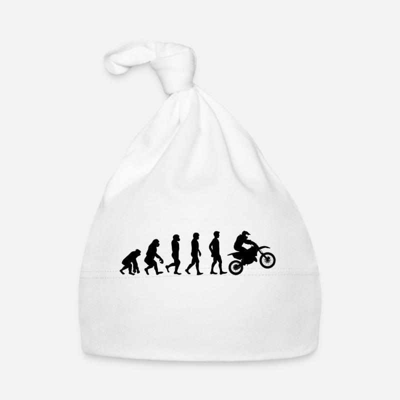Motocross motorrad evolution schwarz Baby Bio-Mütze