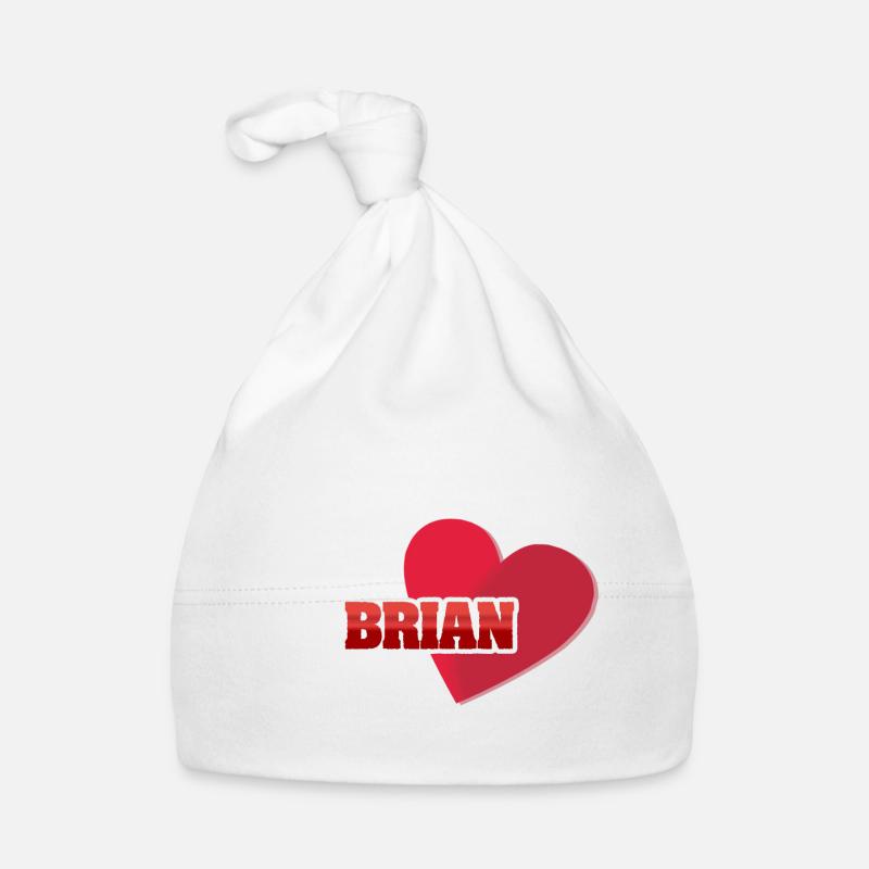 First name Brian Organic Baby Cap
