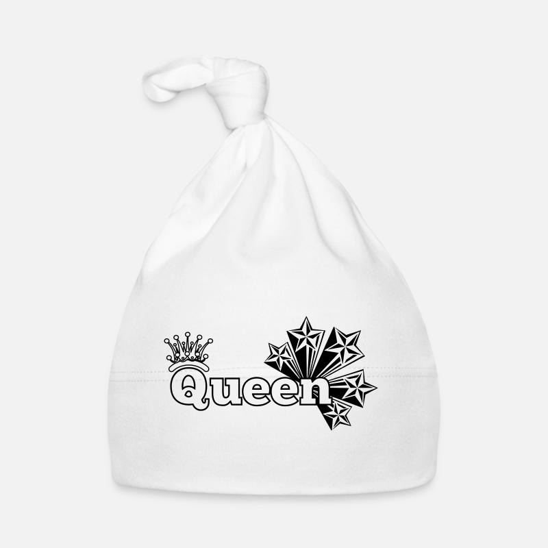 Queen with stars and crown Organic Baby Cap