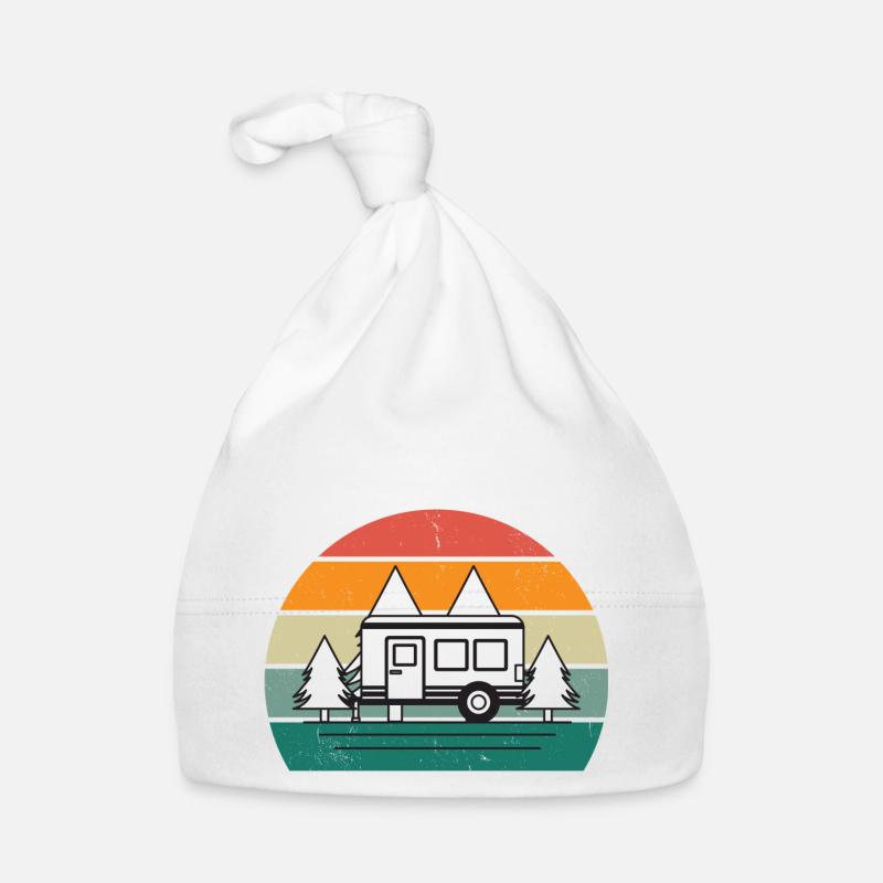 Camping Rétro Nature Bonnet bio Bébé