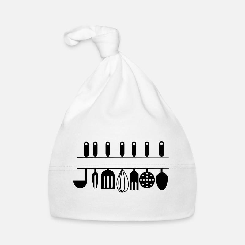 Cutout for own text kitchen utensils Organic Baby Cap