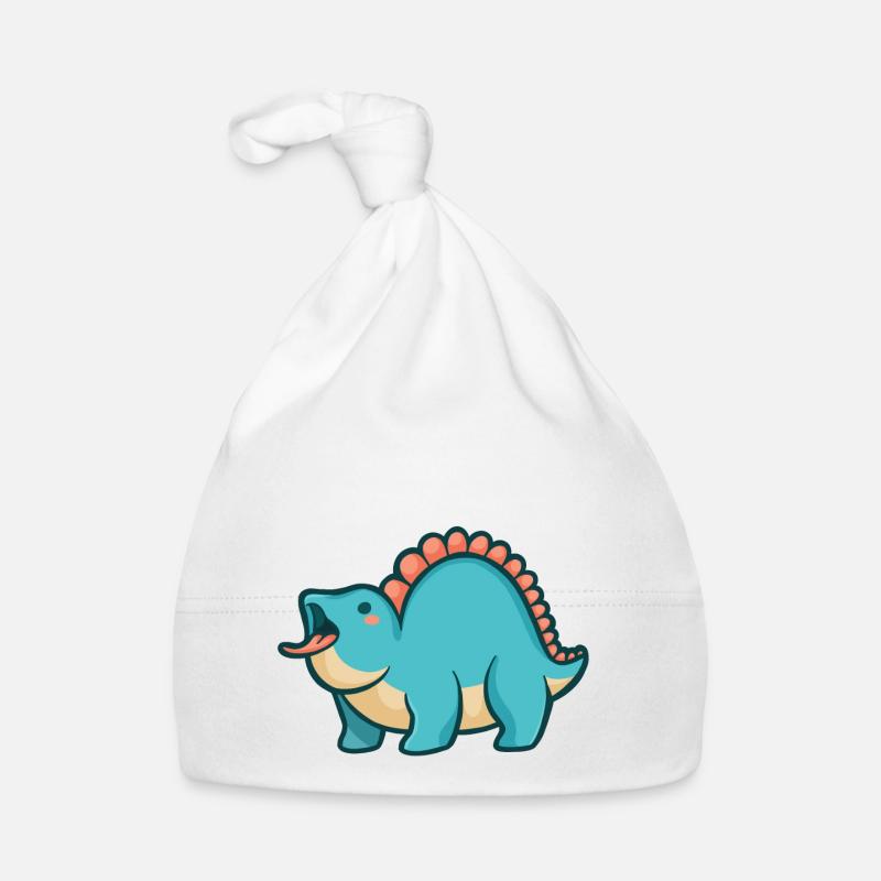 Cute chubby Stegosaurus, Dino, Dinosaur Organic Baby Cap