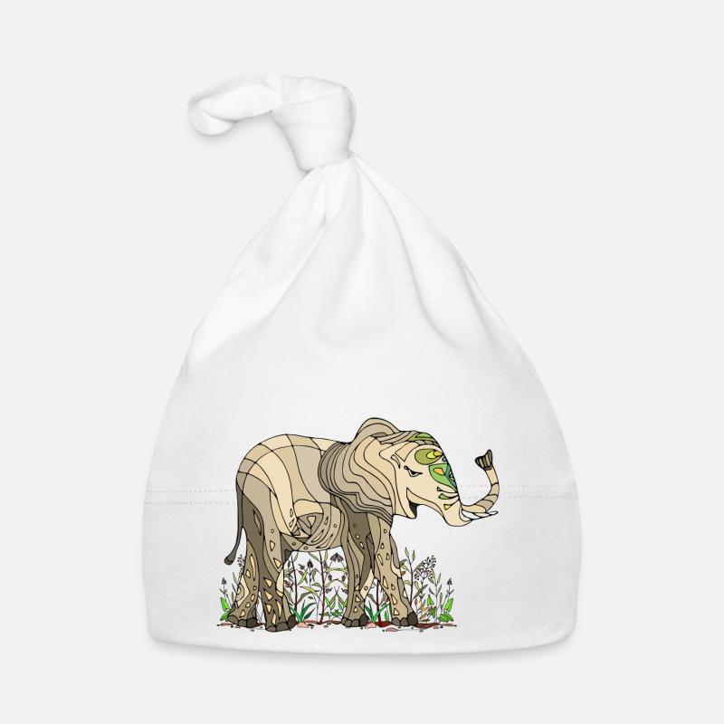Elephant Organic Baby Cap
