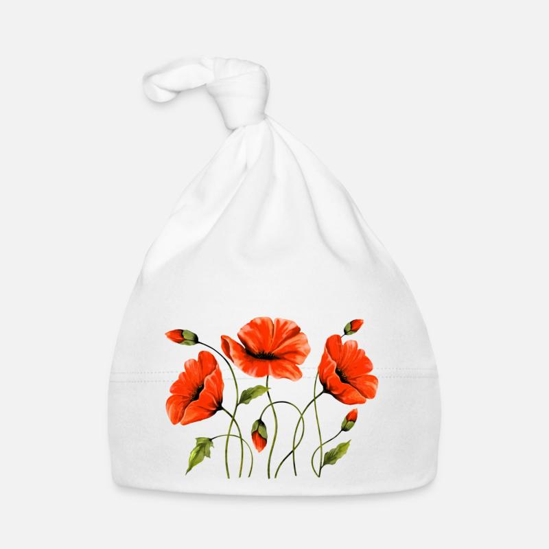 Blumen Baby Bio-Mütze