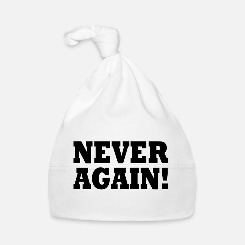 Never again - Baby Bio-Mütze - Weiß
