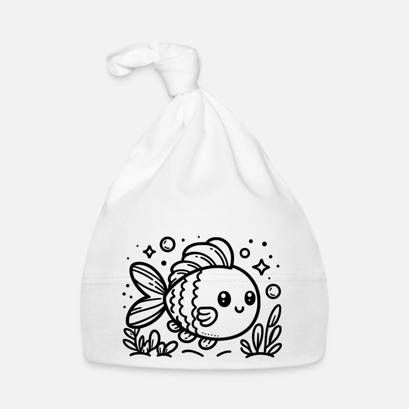 Fisch Unter Wasser Baby Bio-Mütze