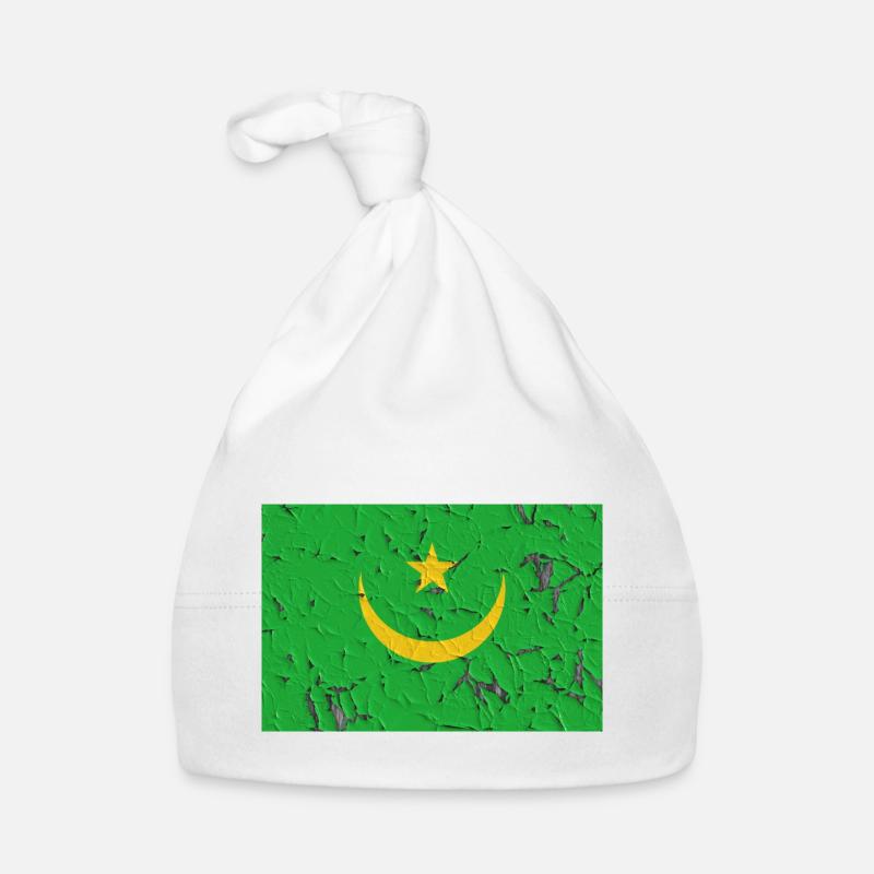 La Mauritanie comme drapeau Bonnet bio Bébé