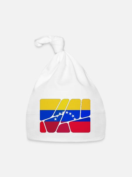 Venezuela Venezuela - Baby Bio-Mütze - Weiß - Vorne