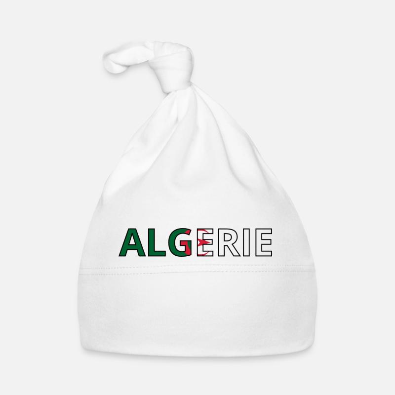 Drapeau Algérie Bonnet bio Bébé