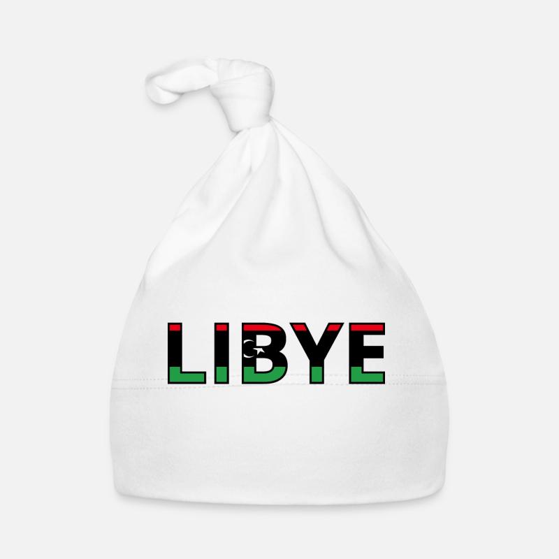 Drapeau Libye Bonnet bio Bébé