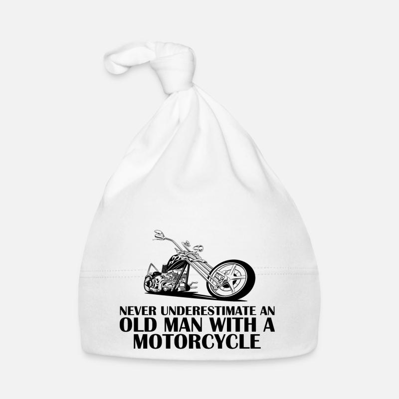 Lustiger Motorrad Spruch Baby Bio-Mütze