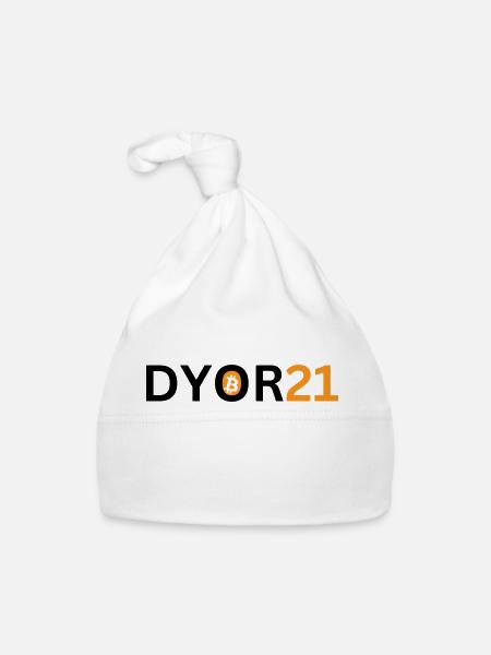 DYOR21 - Baby Bio-Mütze - Weiß - Vorne