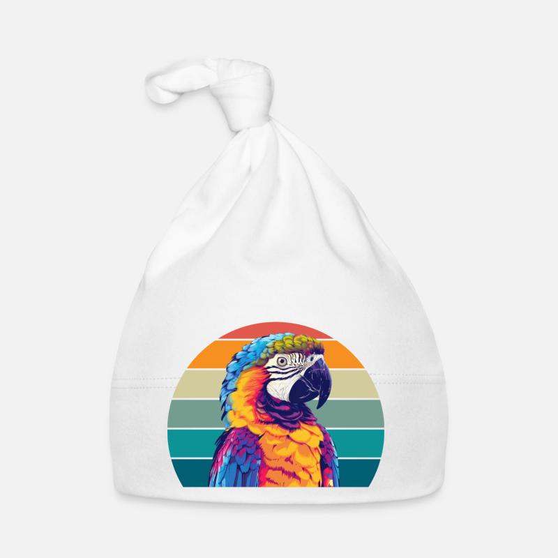Papagei Retro Baby Bio-Mütze