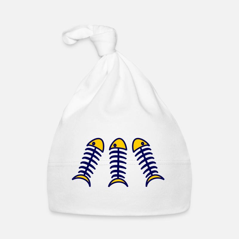 SARDINE. FISH. APRIL FOOL. EASTER. SEA Organic Baby Cap
