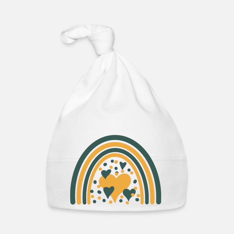 boho print abstract Baby Bio-Mütze