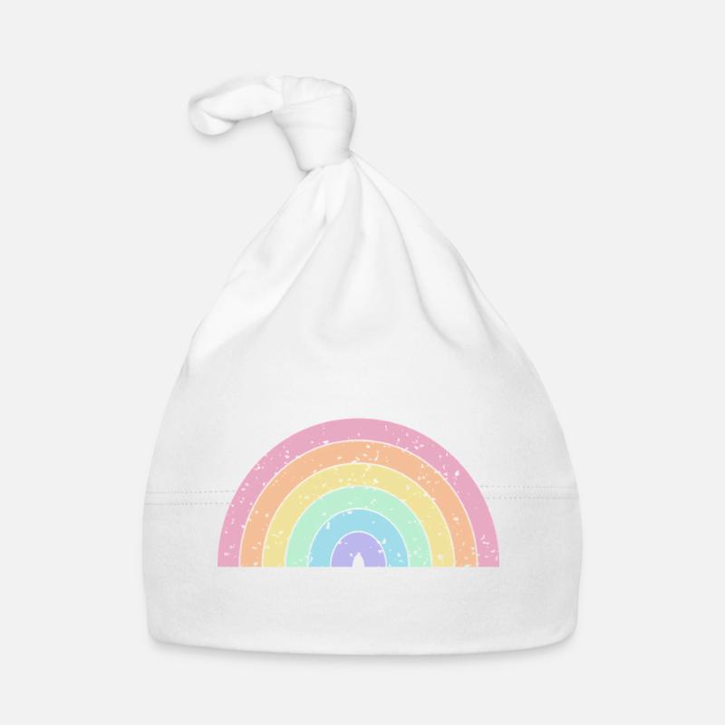 Regenbogen Pastellfarben Pride Monat LGBTQ+ Baby Bio-Mütze