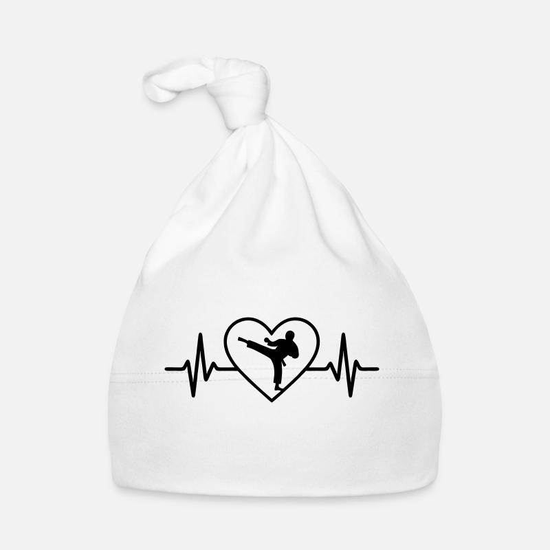 Karate Herz Baby Bio-Mütze