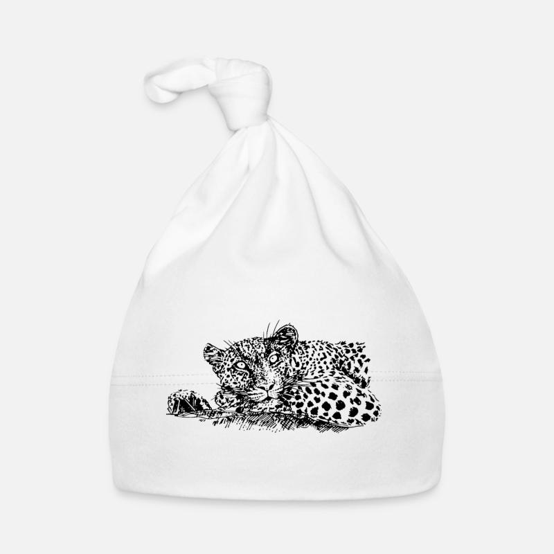 LEOPARD Babyhue af økologisk bomuld