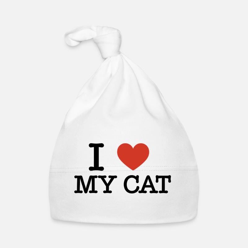 J'aime mon chat, citation drôle d'un propriétaire de chat Bonnet bio Bébé