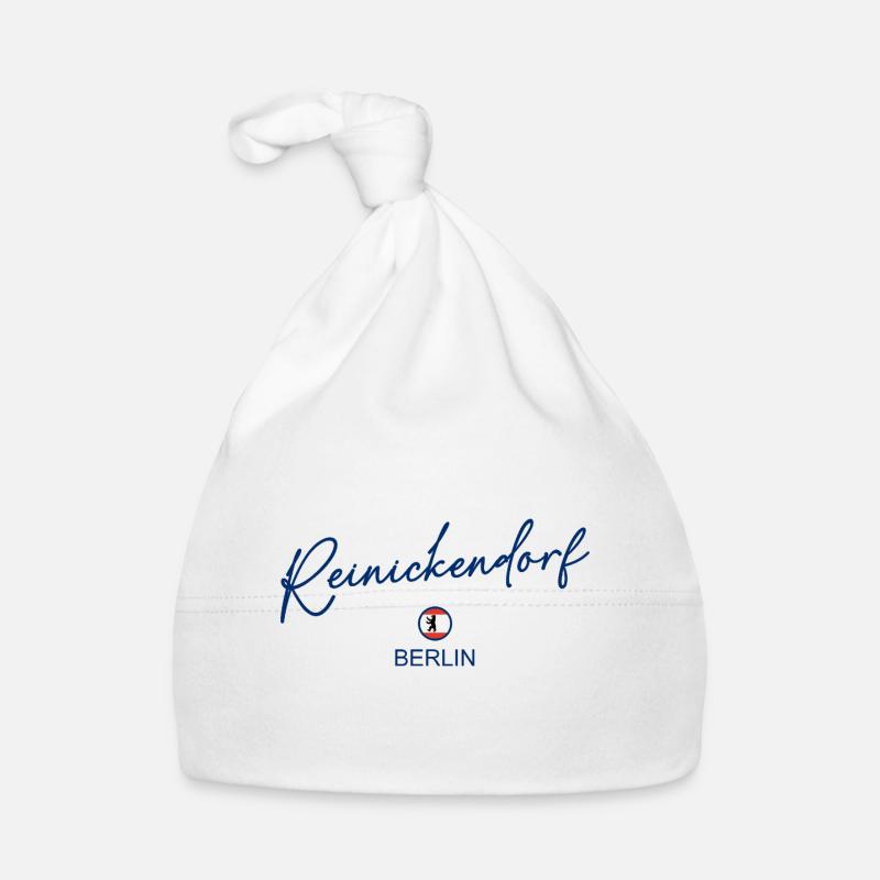 Reinickendorf - Drapeau de Berlin - Ours de Berlin Bonnet bio Bébé
