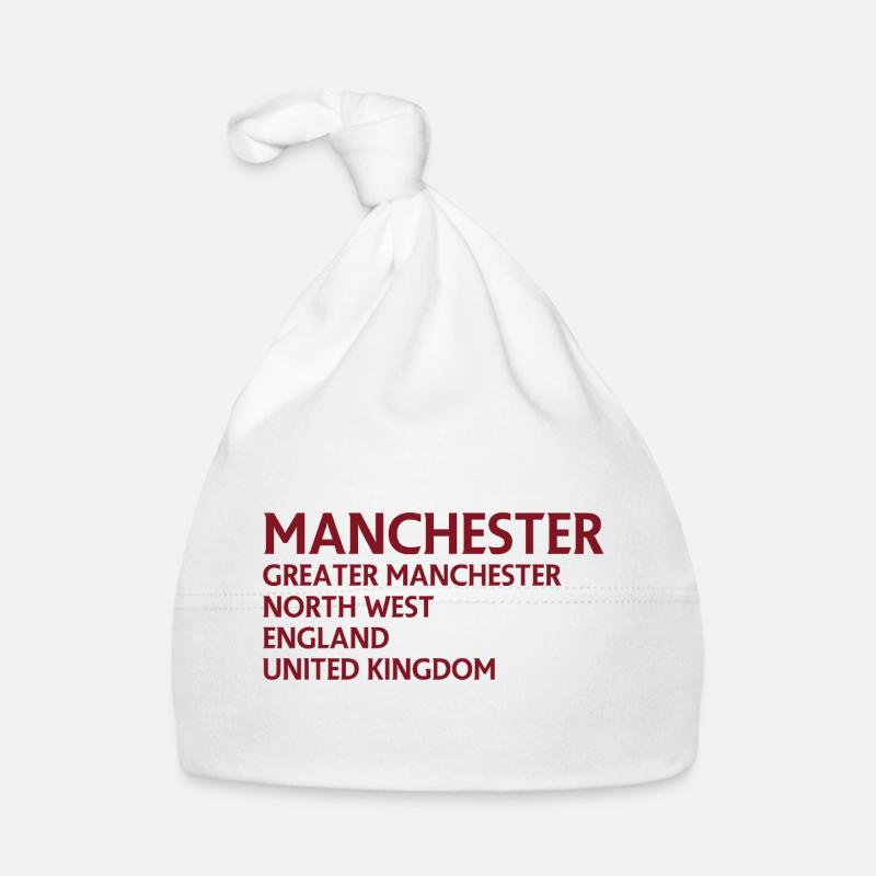 Typographie du nom de Manchester Bonnet bio Bébé