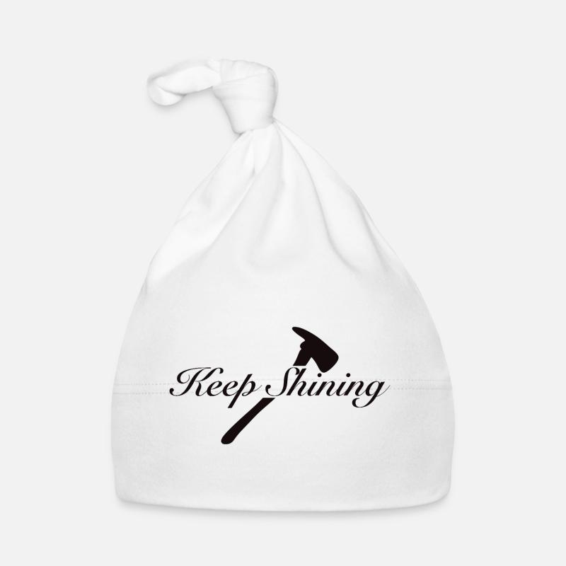 Keep Shining  - Baby Bio-Mütze - Weiß