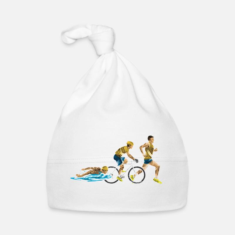 Relai Triathlon: Nage-Cycle-Course Bonnet bio Bébé