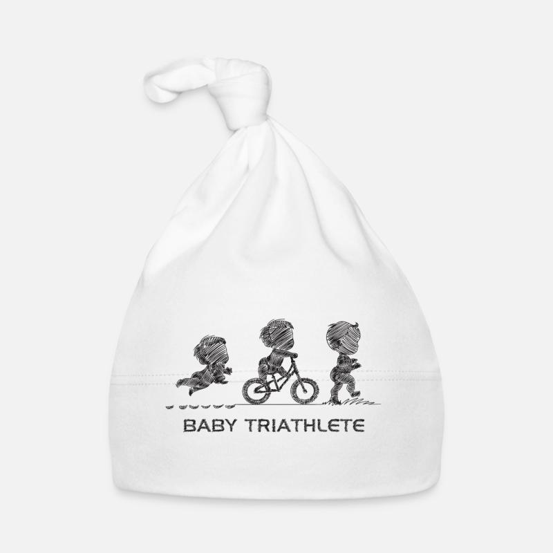 Kleiner Knopf-Triathlet Baby Bio-Mütze