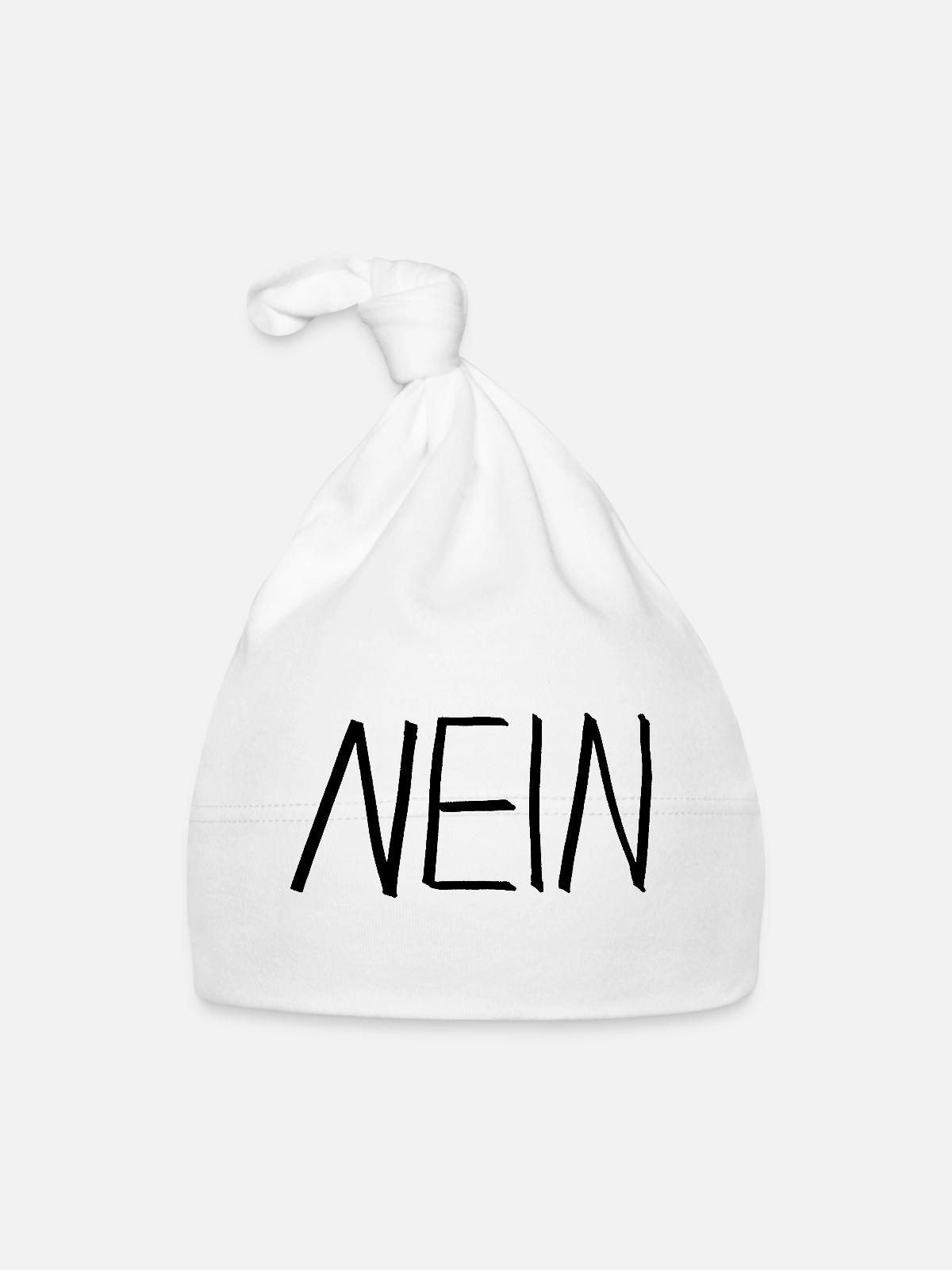 Non - Bonnet bio Bébé - blanc - Devant