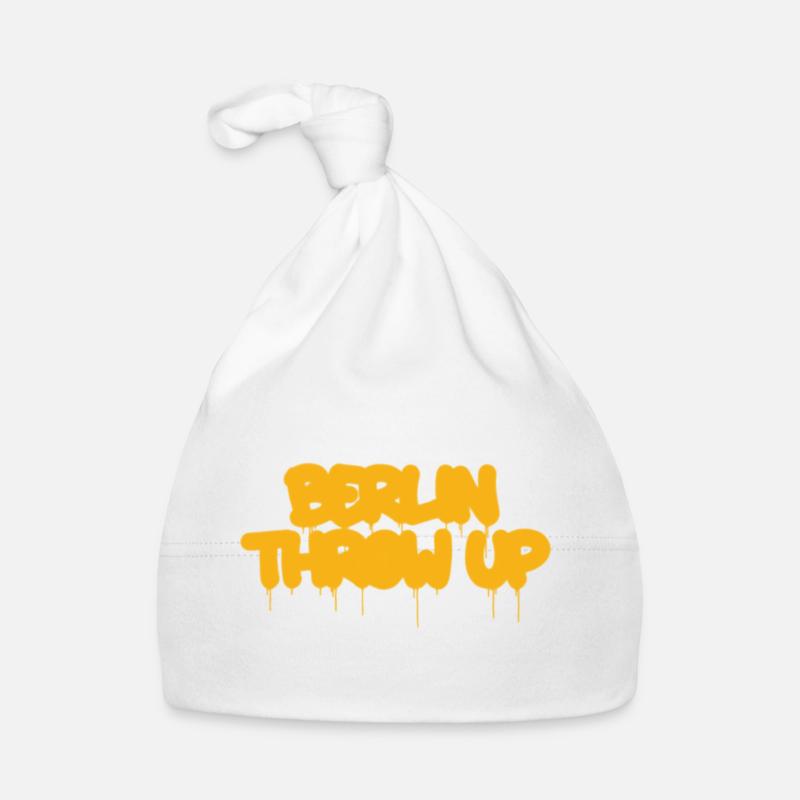 Neon Graffiti Drop Letters Berlin Organic Baby Cap