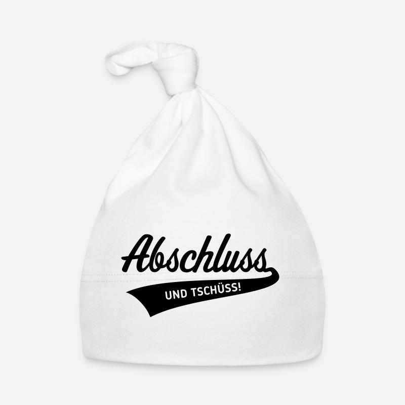 Abschluss – Und Tschüss! (Schulabschluss / Black) Baby Bio-Mütze