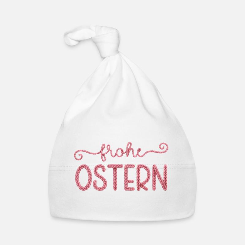 Frohe Ostern Baby Bio-Mütze