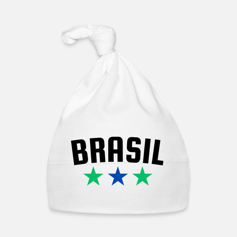 Brazil Three Star Design Organic Baby Cap