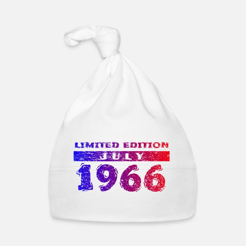 60th Birthday Limited Edition 07/1966 Organic Baby Cap
