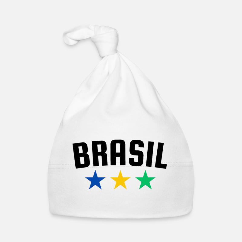 Brasilien 3 Sterne Design Baby Bio-Mütze