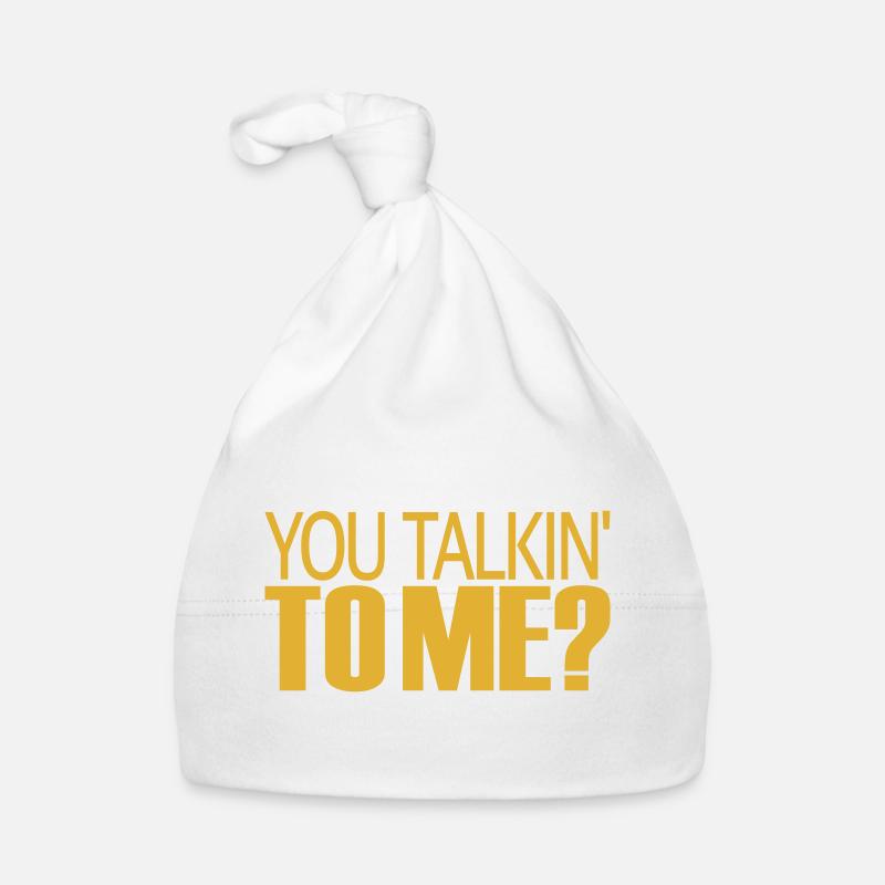 Tu me parles à moi ? - Bonnet bio Bébé - blanc