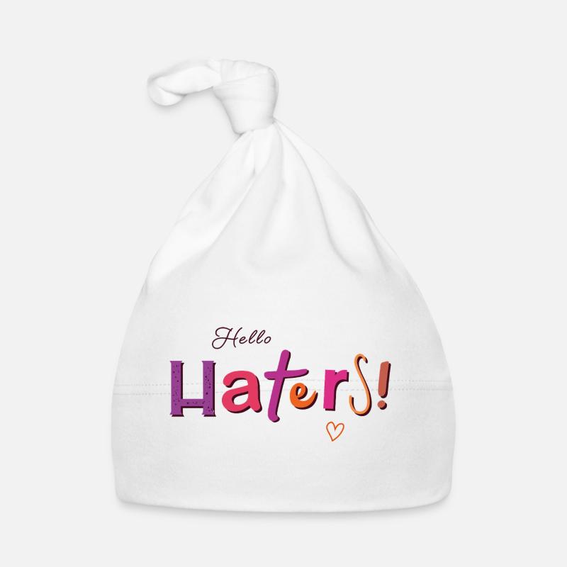 Hello Haters! Cooler Spruch Baby Bio-Mütze