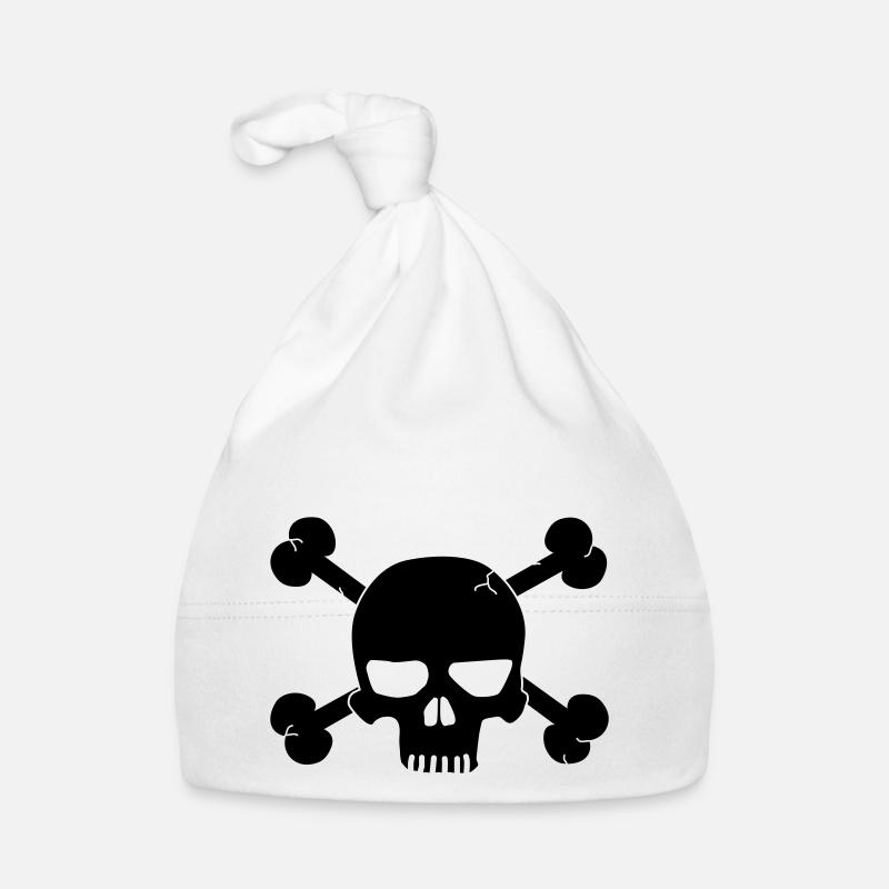 skull with bones / pirate Baby Bio-Mütze