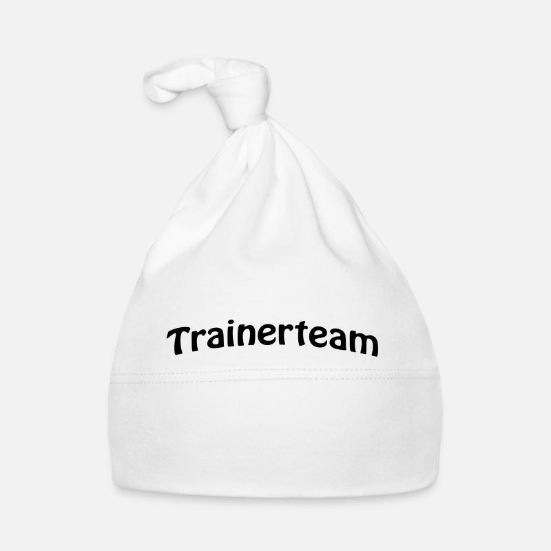 coach, team writing - Organic Baby Cap - white