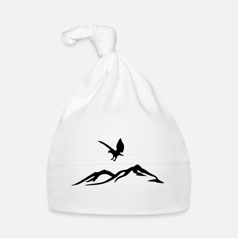 Eagle over the mountains Organic Baby Cap