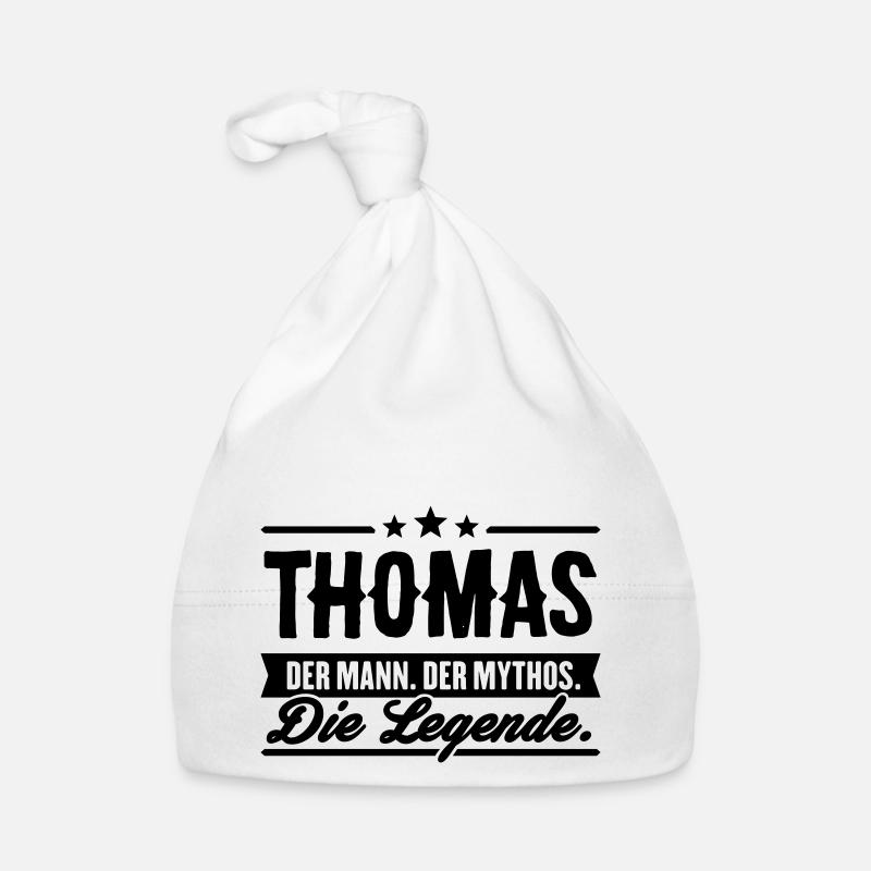 Man Myth Legend Thomas Organic Baby Cap