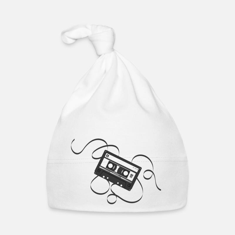 Compact Cassette - Organic Baby Cap - white