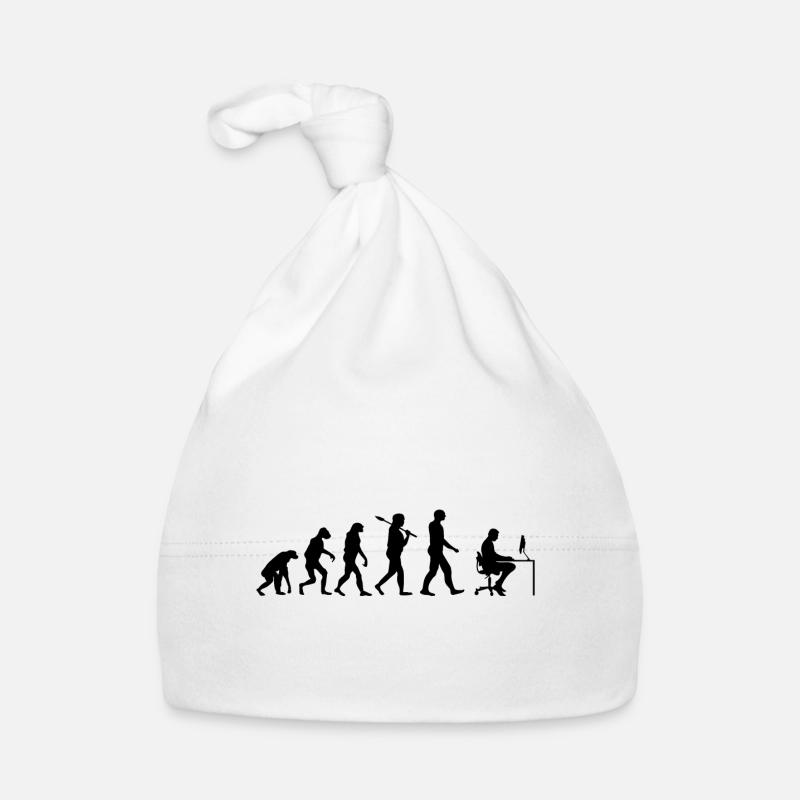 Programmeur T-shirt · · Evolution de l'informatique Bonnet bio Bébé