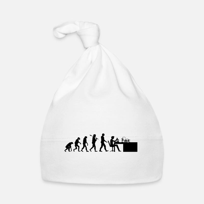 Cadeaux Evolution chimique Chimiste - Bonnet bio Bébé - blanc