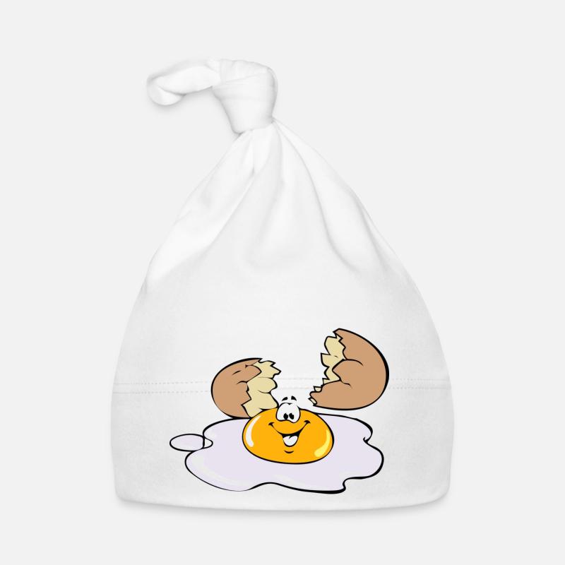 Spiegelei Baby Bio-Mütze