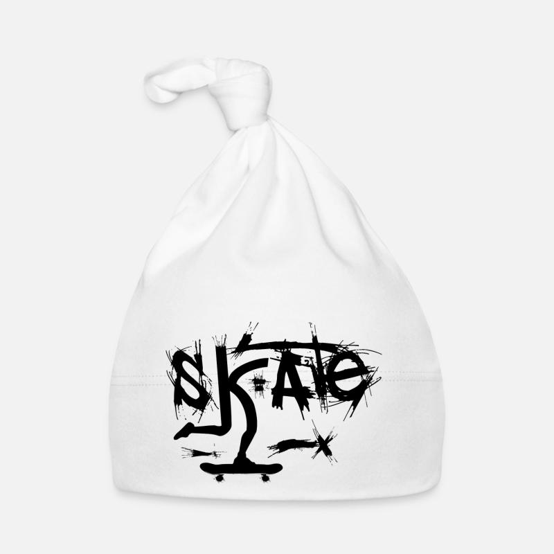Skate BN - Bonnet bio Bébé - blanc